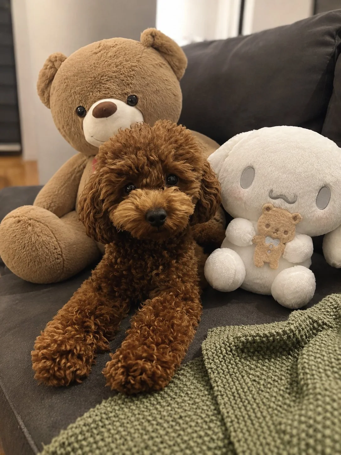 Red poodle featured in a fictional dog dental email creative